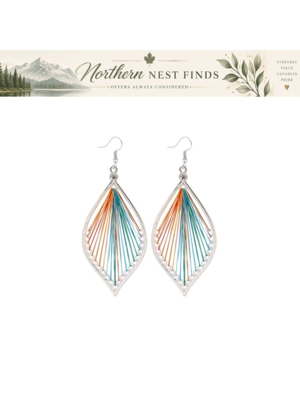 Handmade Lightweight Leaf Dangle Earrings Women Feather Drop Statement